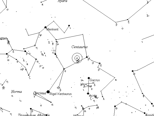 Caldwell Telrad finder Chart