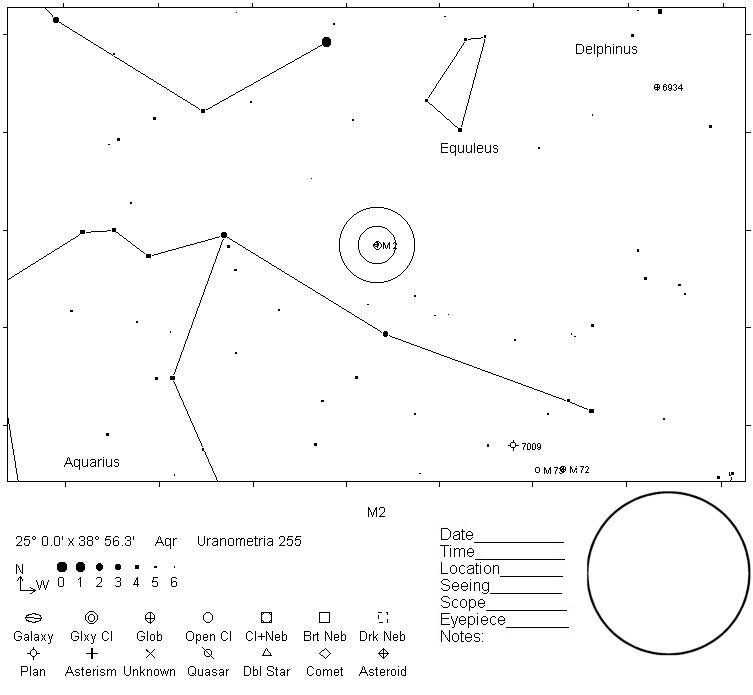 M2 Telrad Finder Chart