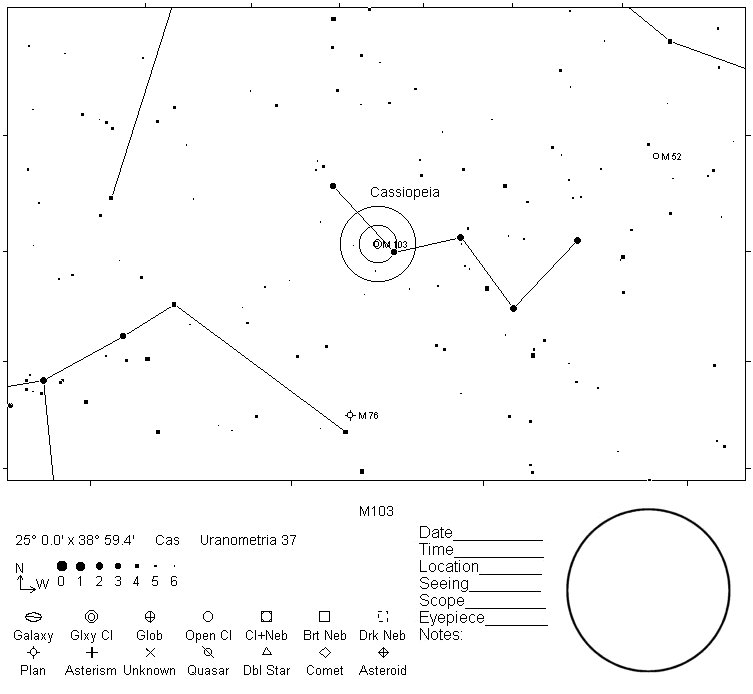 M103 Telrad Finder Chart