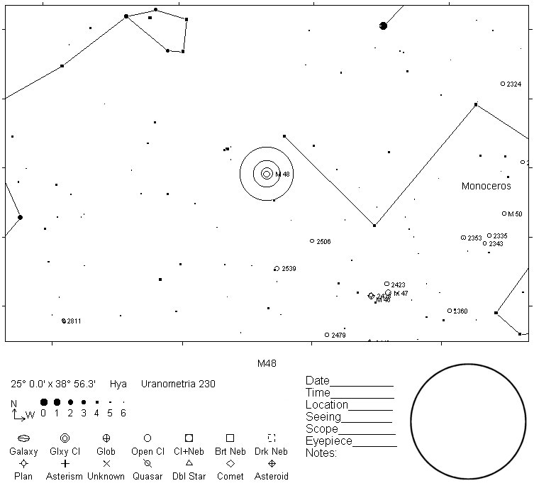 M48 Telrad Finder Chart