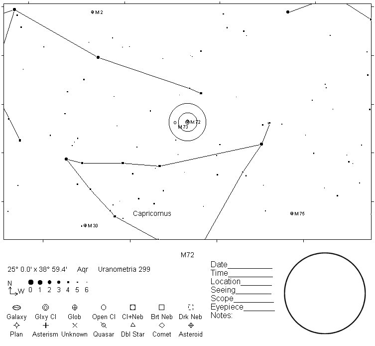 M72 Telrad Finder Chart