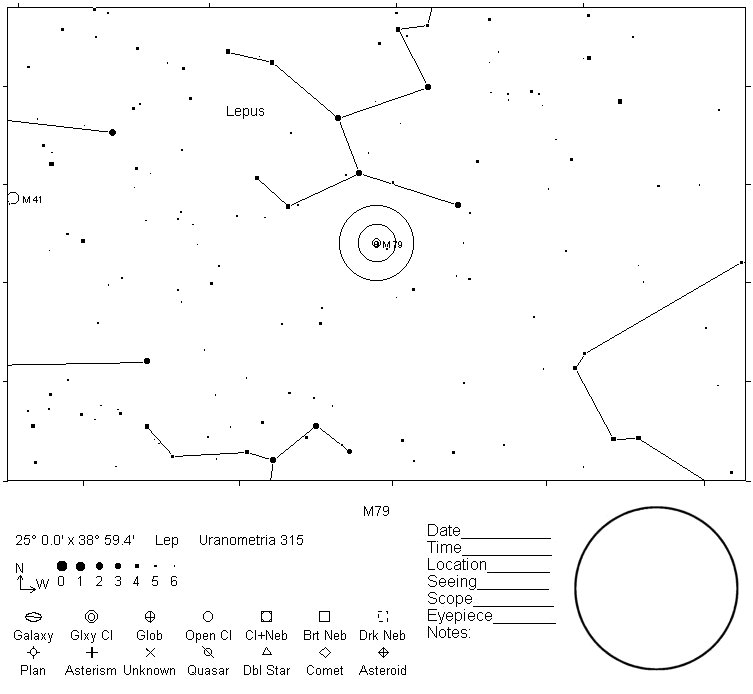 M79 Telrad Finder Chart
